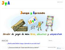 Tablet Screenshot of juegayaprende.org